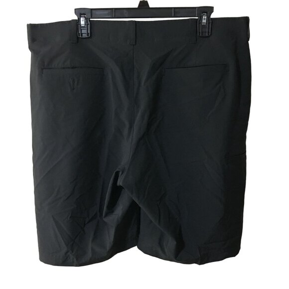 PGA TOUR BLACK FLAT FRONT GOLF SHORTS MENS SIZE 40 - Picture 2 of 4